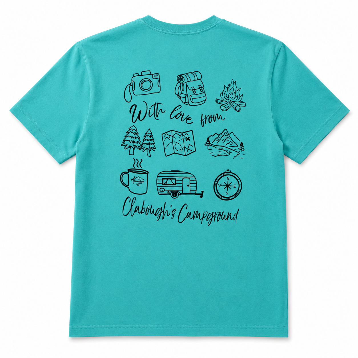 "With Love from Clabough's Campground" Short Sleeve Shirt